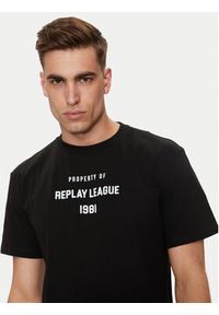 Replay T-Shirt M6925 .000.23608P Czarny Regular Fit. Kolor: czarny. Materiał: bawełna #4