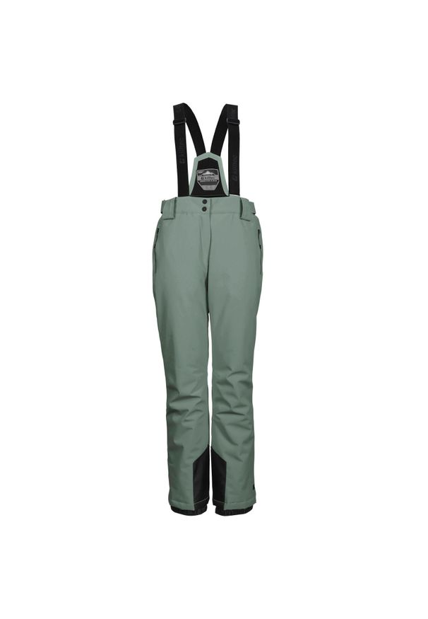 Damski kombinezon narciarski Killtec KSW 249 Erielle. Kolor: wielokolorowy, szary, zielony. Sezon: zima. Sport: narciarstwo