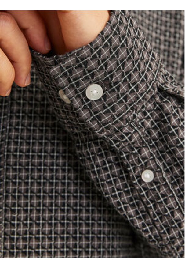 Jack & Jones Koszula Joshua 12260673 Brązowy Relaxed Fit. Kolor: brązowy. Materiał: bawełna