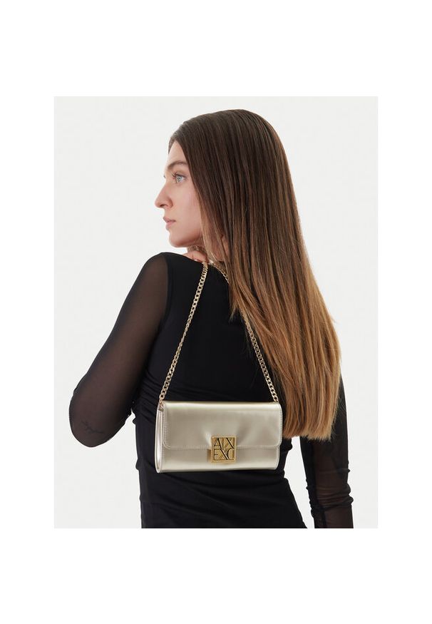 Torebka Armani Exchange. Kolor: złoty