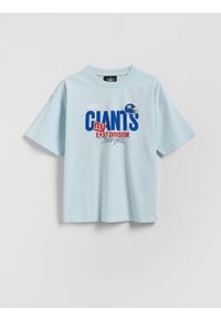 Reserved - T-shirt New York Giants - jasnoniebieski. Kolor: niebieski. Materiał: bawełna, dzianina #1