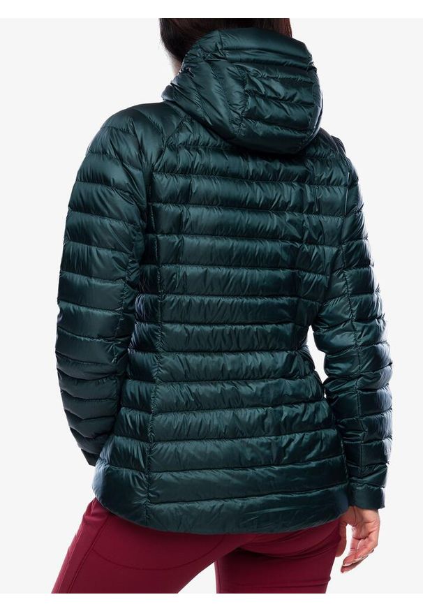 Kurtka puchowa damska Montane Anti-Freeze Hoodie. Kolor: zielony. Materiał: puch