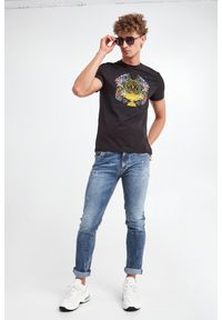Versace Jeans Couture - T-shirt męski VERSACE JEANS COUTURE. Materiał: bawełna. Wzór: nadruk #5