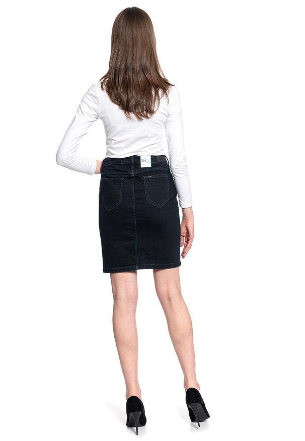 Lee - DAMSKA SPÓDNICA JEANSOWA LEE PENCIL SKIRT L38GQCKV 112108188. Materiał: jeans