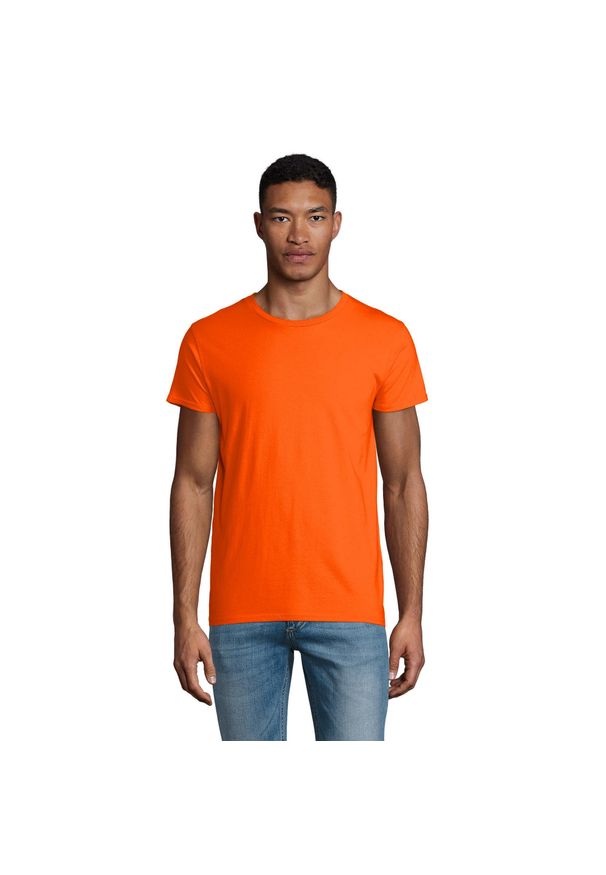 SOL'S - Koszulka Męska Crusader. Kolor: żółty, wielokolorowy, pomarańczowy. Sport: turystyka piesza