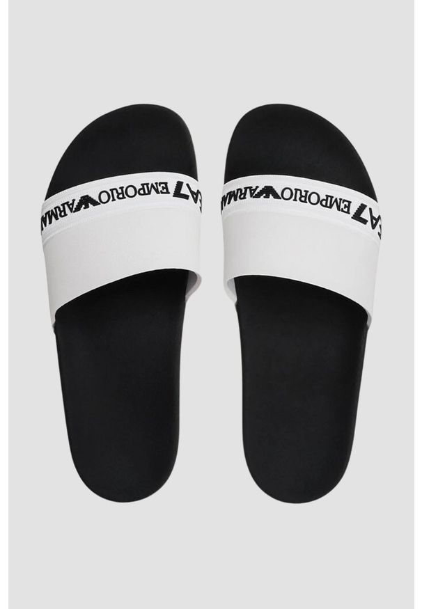 EA7 Emporio Armani - EA7 EMPORIO ARMANI Białe klapki, Rozmiar 36. Kolor: biały