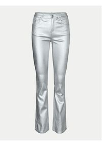 Vero Moda Spodnie materiałowe Flash 10329072 Srebrny Flared Fit. Kolor: srebrny. Materiał: wiskoza #7