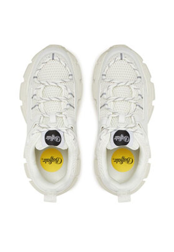 Buffalo Sneakersy Saturn Lace 1636351 Biały. Kolor: biały. Materiał: skóra