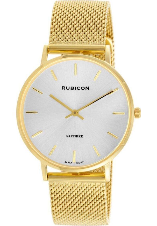Zegarek Rubicon Zegarek Rubicon RNBD76 damski złoty. Kolor: złoty