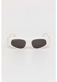 Balenciaga okulary przeciwsłoneczne damskie kolor biały. Kolor: biały #5