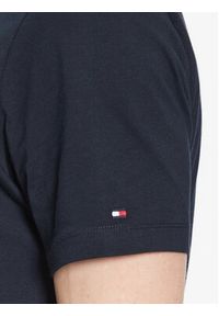 TOMMY HILFIGER - Tommy Hilfiger T-Shirt Check MW0MW32120 Granatowy Regular Fit. Kolor: niebieski. Materiał: bawełna #3