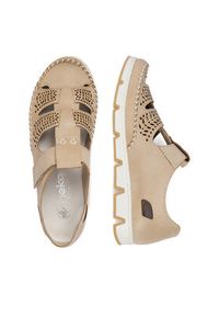 Rieker Półbuty CEO-49958-61 Beżowy. Kolor: beżowy. Materiał: skóra #8