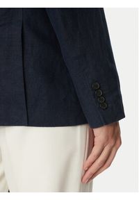 Michael Kors Marynarka CS5100TBEY Granatowy Slim Fit. Kolor: niebieski. Materiał: len #6