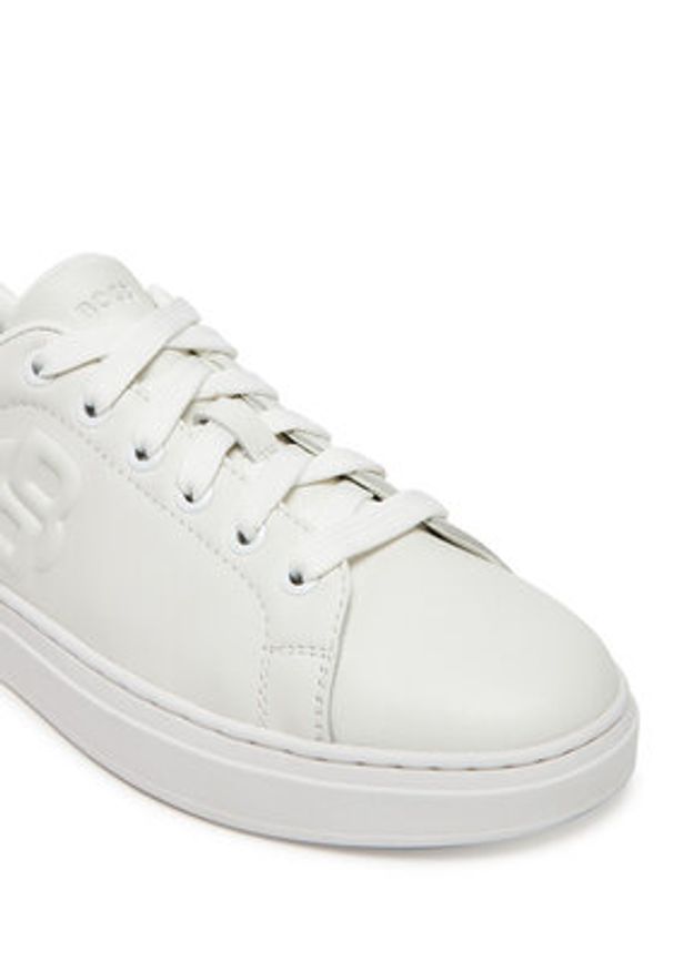 BOSS Tenisówki Morrie_Slon_rnmono 50541649 Biały. Kolor: biały. Materiał: materiał