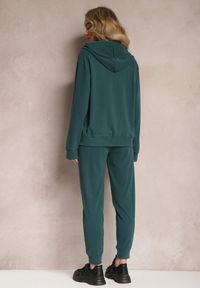 Renee - Zielony Komplet Dresowy 2-częściowy z Bluzą i Spodniami Seraphira. Kolor: zielony. Materiał: dresówka #5