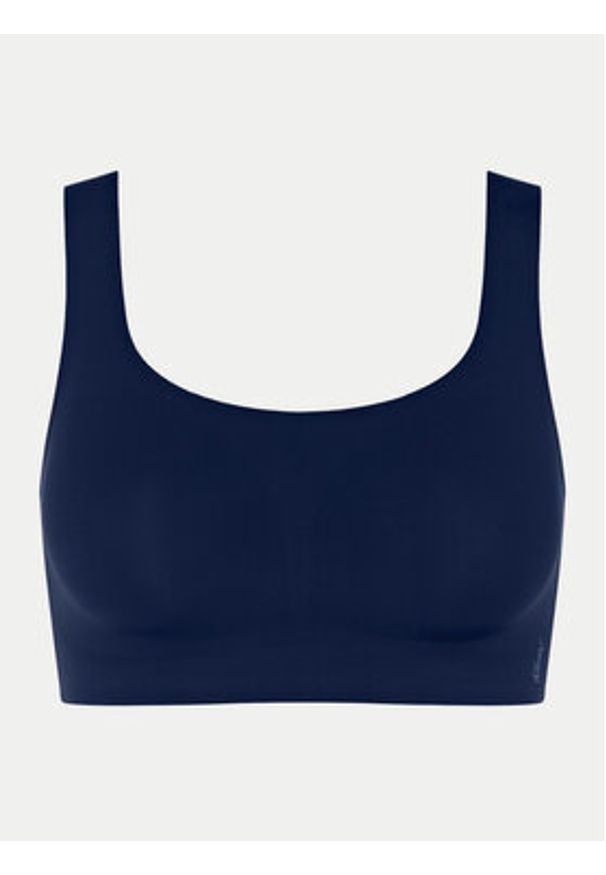 Sloggi Biustonosz top Zero Feel 10217786 Granatowy. Kolor: niebieski. Materiał: syntetyk