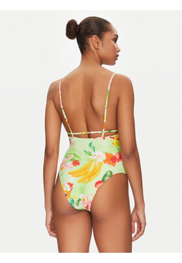 Seafolly Strój kąpielowy Tropique 11071-235 Zielony. Kolor: zielony. Materiał: syntetyk