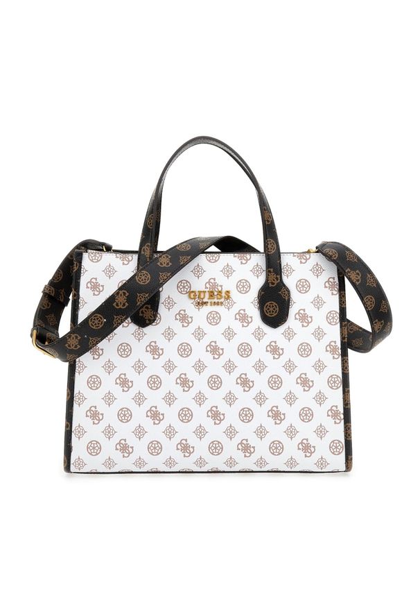 Torebka Guess Silvana (PA) HWPA86 65220 WLT. Kolor: biały. Materiał: skórzane