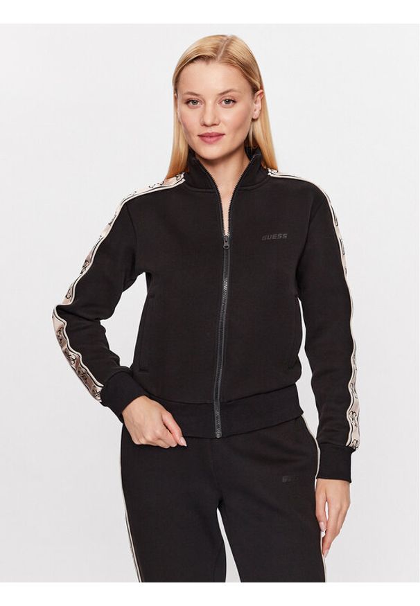 Guess Bluza V2YQ16 KB3P2 Czarny Regular Fit. Kolor: czarny. Materiał: bawełna