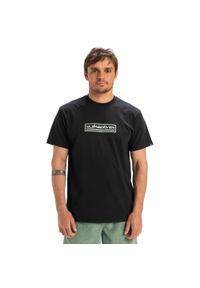 Quiksilver - Koszulka z krótkim rękawem dla Mężczyzn EV SUN DAGGER Czarny. Kolor: brązowy, zielony, wielokolorowy. Materiał: jersey, bawełna. Długość rękawa: krótki rękaw. Długość: krótkie. Wzór: nadruk