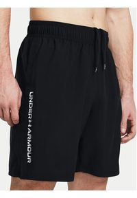 Under Armour Szorty sportowe Ua Woven Wdmk Shorts 1383356-001 Czarny Loose Fit. Kolor: czarny. Materiał: syntetyk. Styl: sportowy #4