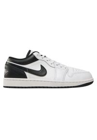 Nike - Męskie Buty Air Jordan 1 Leather Low. Kolor: czarny, biały, wielokolorowy. Sezon: zima