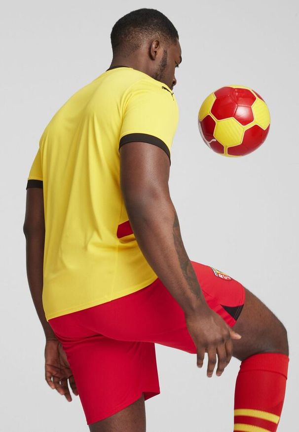 Puma - Męska koszulka domowa RC Lens 24/25 PUMA Pelé Yellow Red. Kolor: czerwony, żółty, wielokolorowy. Sport: piłka nożna