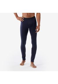 FORCLAZ - Legginsy trekkingowe męskie Forclaz MT900 merino. Kolor: niebieski. Materiał: akryl, wełna, elastan, poliamid, materiał
