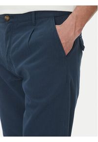 La Martina Szorty materiałowe Vics MAB004 TL147 Granatowy Regular Fit. Kolor: niebieski. Materiał: len, bawełna #5