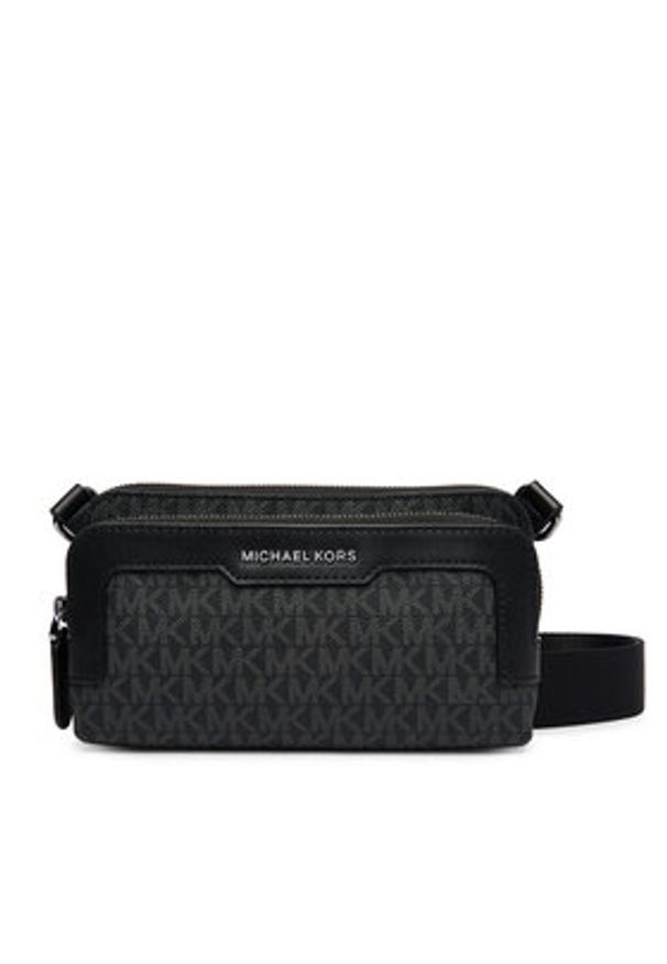 MICHAEL Michael Kors Saszetka 33R6LBNM1O Czarny. Kolor: czarny. Materiał: skóra