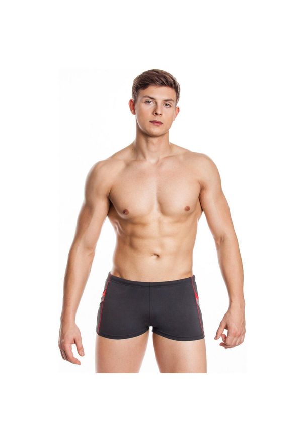 Bokserki pływackie męskie Aqua Speed Ricardo. Kolor: szary, czerwony, wielokolorowy