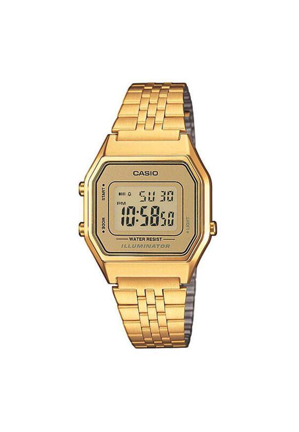 Casio Zegarek Vintage LA680WEGA-9ER Złoty. Kolor: złoty. Styl: vintage