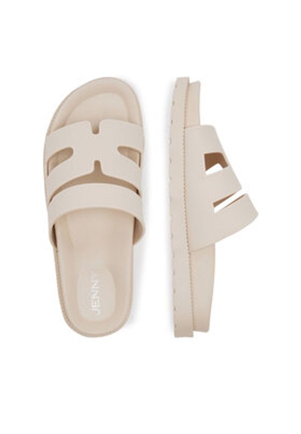 Jenny - JENNY Klapki CT0613-87 Beżowy. Kolor: beżowy. Materiał: syntetyk