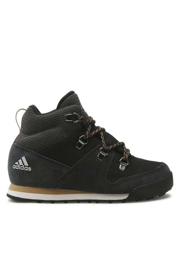 Adidas - adidas Trekkingi Snowpitch K FZ2602 Czarny. Kolor: czarny. Materiał: zamsz, skóra