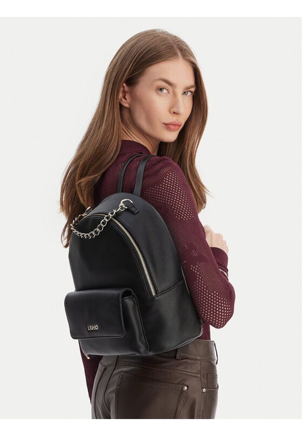 Liu Jo Plecak AA6324 E1012 Czarny. Kolor: czarny. Materiał: skóra