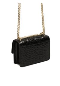 Kazar - Mała torebka z tłoczonej skóry. Kolor: czarny. Materiał: skórzane, z tłoczeniem. Rozmiar: małe. Rodzaj torebki: na ramię #7