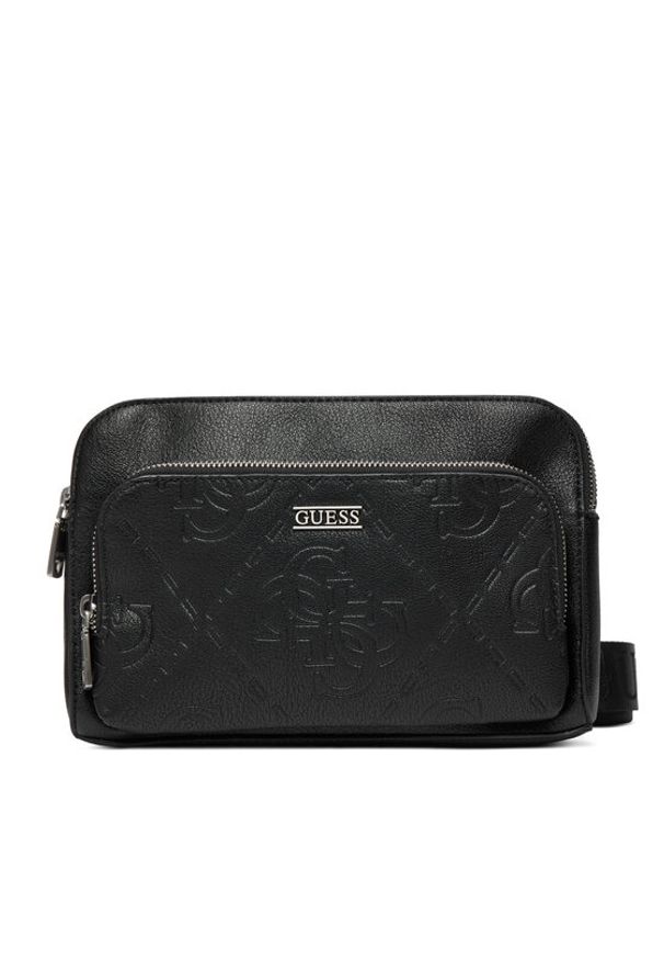 Guess Saszetka HMBOMG P5439 Czarny. Kolor: czarny. Materiał: skóra