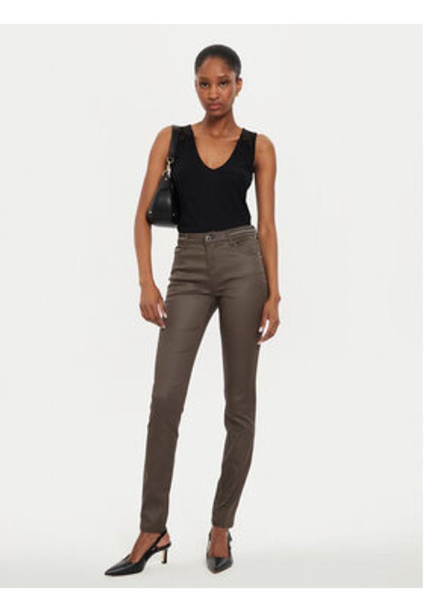 Morgan Top 242-DIOU Czarny Slim Fit. Kolor: czarny. Materiał: syntetyk, wiskoza