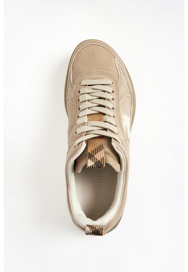 Burberry - Sneakersy męskie skórzane BURBERRY. Materiał: skóra