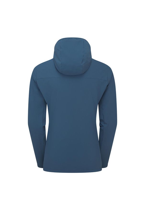 Kurtka softshellowa damska Rab Borealis Hoody z kapturem. Typ kołnierza: kaptur. Kolor: niebieski