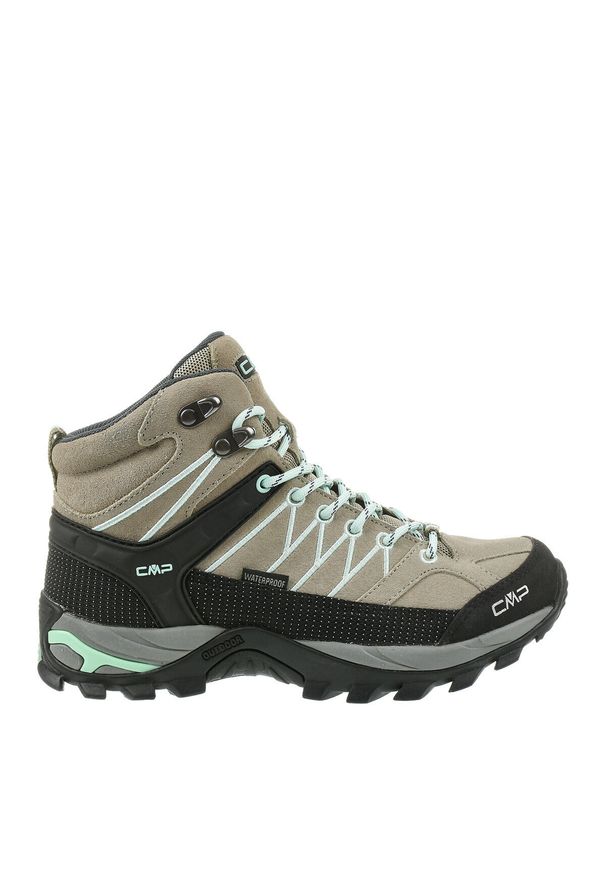 CMP - Rigel Mid Wmn Trekking Shoe Wp Rigel Mid Wmn Trekking Shoes Wp. Wysokość cholewki: za kostkę. Zapięcie: sznurówki. Kolor: beżowy. Materiał: materiał, skóra, syntetyk. Szerokość cholewki: normalna. Sport: turystyka piesza
