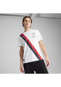 Puma - Męska koszulka KIDSUPER × MANCHESTER CITY PUMA White Black. Kolor: czarny, biały, wielokolorowy. Sport: piłka nożna