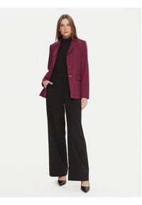 United Colors of Benetton - United Colors Of Benetton Marynarka 2L4HDW02W Fioletowy Slim Fit. Kolor: fioletowy. Materiał: syntetyk