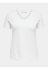 ONLY Carmakoma T-Shirt 15285965 Biały Regular Fit. Kolor: biały #6