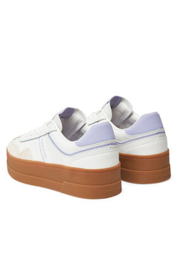 Tommy Jeans Sneakersy The Greenwich Flatform EN0EN02807 Écru. Materiał: skóra