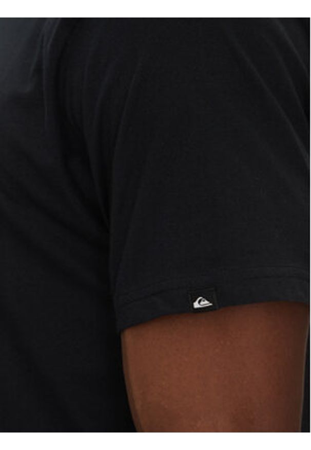 Quiksilver T-Shirt EQYZT08056 Czarny Regular Fit. Kolor: czarny. Materiał: bawełna