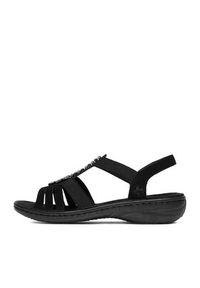 Rieker Sandały CEO-60806-00 Czarny. Kolor: czarny. Materiał: materiał #6