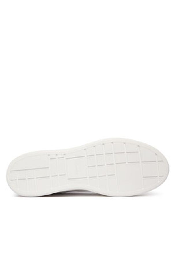Calvin Klein Sneakersy Basket Cupsole Laceup Lth Ml YM0YM01460 Biały. Kolor: biały. Materiał: skóra
