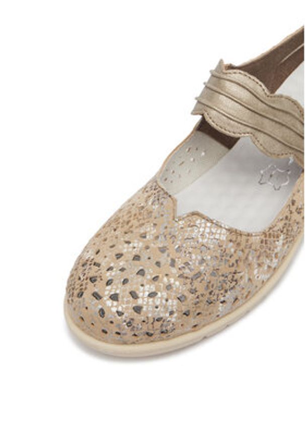 Rieker Półbuty CEO-L5359-90 Beżowy. Kolor: beżowy. Materiał: skóra