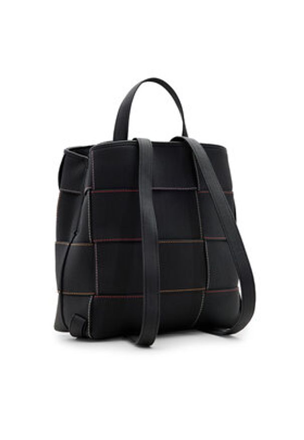 Desigual Plecak Yoko Negro Sumy Mini 25SAKP35 Czarny. Kolor: czarny. Materiał: skóra